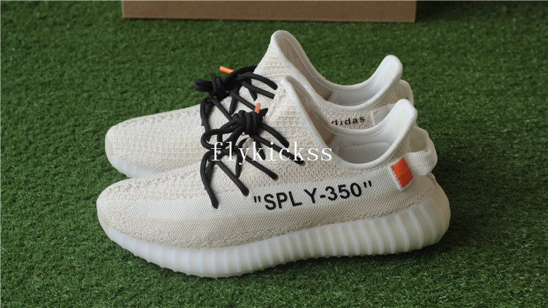 Off White x Adidas Yeezy boost 350 V2 Cream Beige